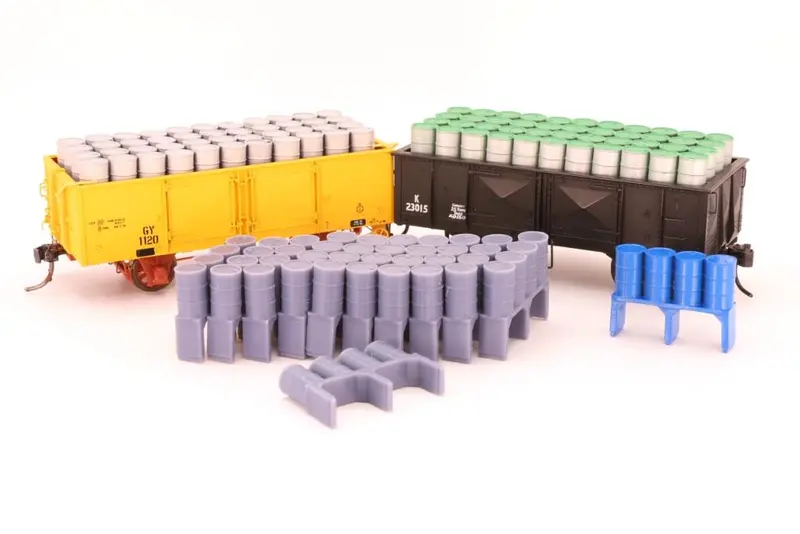 If-Wgl028 - 44 Gallon Drum Load To Suit The K, Gy, & Obf Open Wagons (Ho Scale) 1