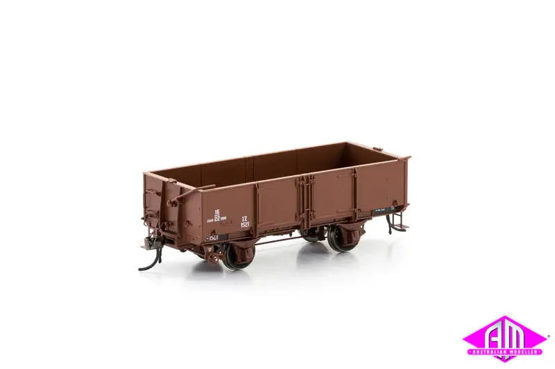 Iz Open Wagon 1955-1960 Era, Vr Brown, 6 Car Pack Vfw-83 1