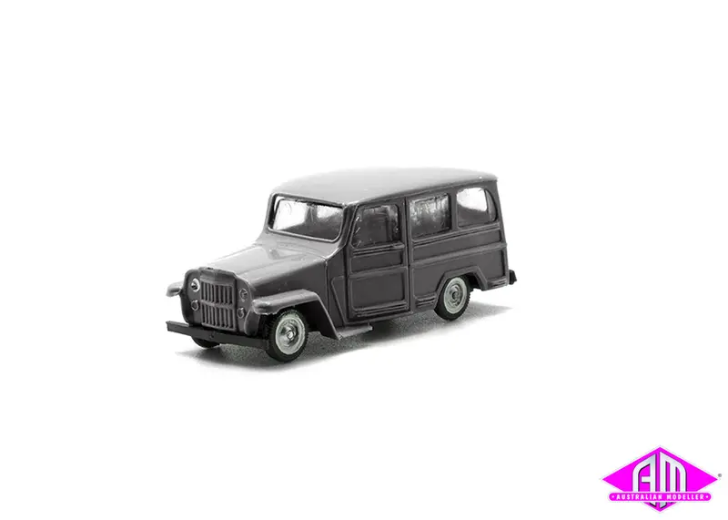 Jeep Wagon Grey Ho Scale 1