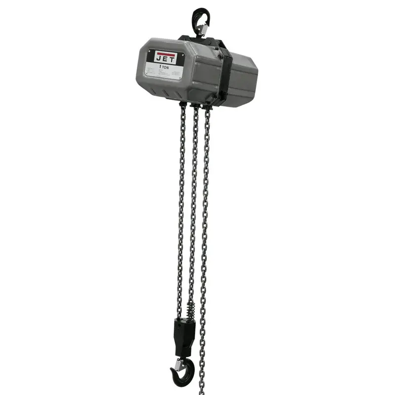 Jet 1Ss-1C-20 115V/230V 1 Ton 1 Phase Electric Chain Hoist W/ 20' Lift 1