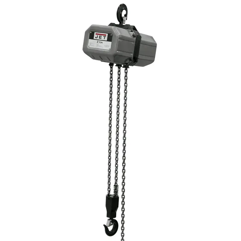 Jet 2Ss-3C-15 230V/460V 2 Ton 3 Phase Electric Chain Hoist W/ 15' Lift 1