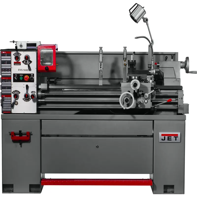 Jet 311444 Evs-1440 230/460V 14 X 40 Inch Electronic Lathe Acu-Rite 203 Dro 1