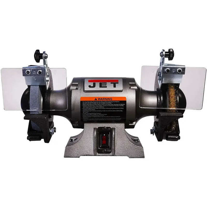 Jet 577126 Jbg-6W 115V 1/2 Hp 6" Bench Grinder W/ Wire Wheel 1