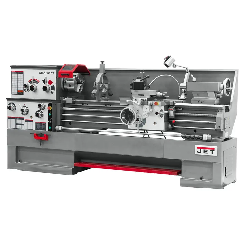 Jet Gh-1660Zx 7-1/2-Hp 230/460V 3-1/8" Durable Spindle Bore Geared Head Lathe 1