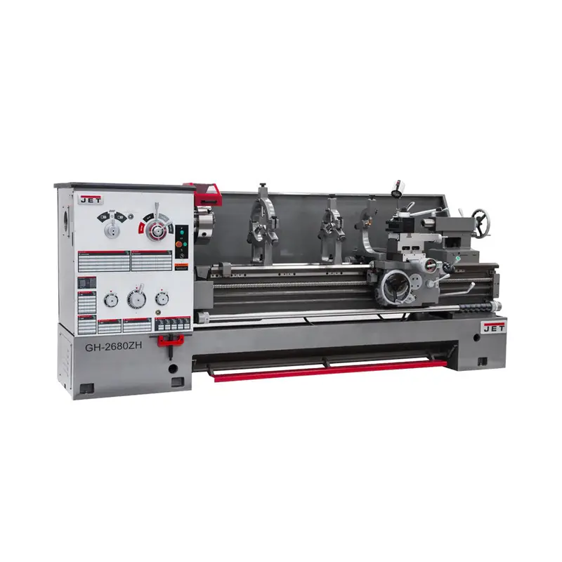 Jet Gh-2680Zh 230/460V 4-1/8" Spindle Bore Geared Head Lathe W/ Newall Dp700 Dro 1