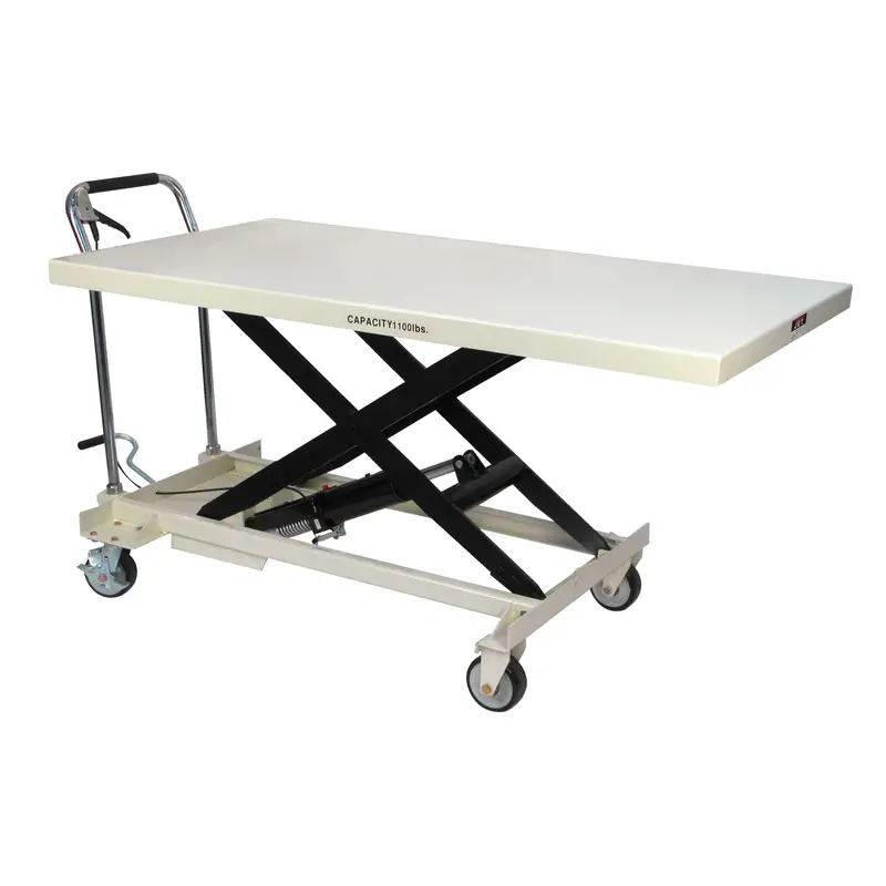 Jet Slt-1100 High Quality Steel Jumbo Scissor Table W/ 1100 Lbs Capacity 1