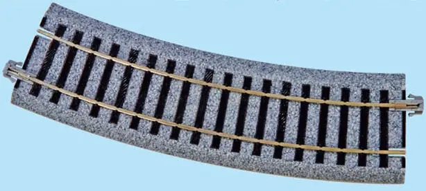 Ka2-280 - Curved Track - 370Mm Radius - 22.5 Degree 4Pc (Ho Scale) 1