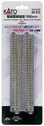 Ka20-012 - Unitrack - Double Track - Straight 186Mm 2Pc (N Scale) 1