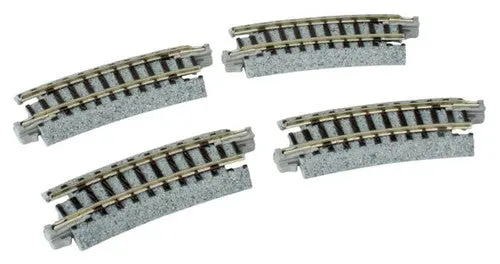 Ka20-171 - Unitrack Curve - 216Mm Radius - 15 Degree 4Pc (N Scale) 1