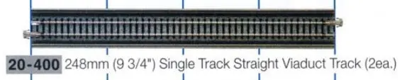 Ka20-400 - Unitrack - Straight - Viaduct 248Mm (N Scale) 1
