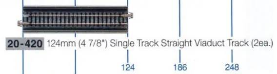 Ka20-420 - Unitrack - Straight - Viaduct 124Mm (N Scale) 1
