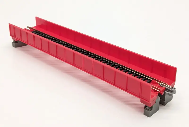 Ka20-450 - Unitrack Plate Girder Bridge - Red (N Scale) 1