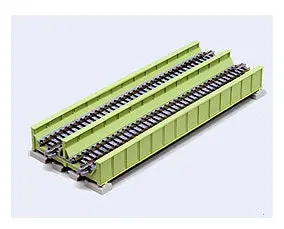 Ka20-456 - Unitrack Double Track Plate Girder Bridge - Light Green (N Scale) 1