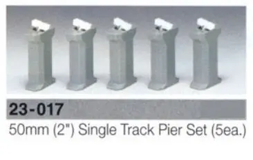 Ka23-017 - Single Track Pier Set - 50Mm 5Pc (N Scale) 1