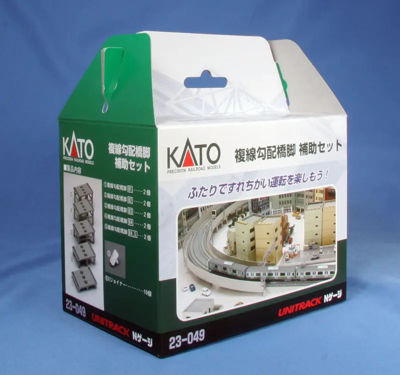 Ka23-049 - Double Track - Viaduct - Incline - Pier Set (N Scale) 1