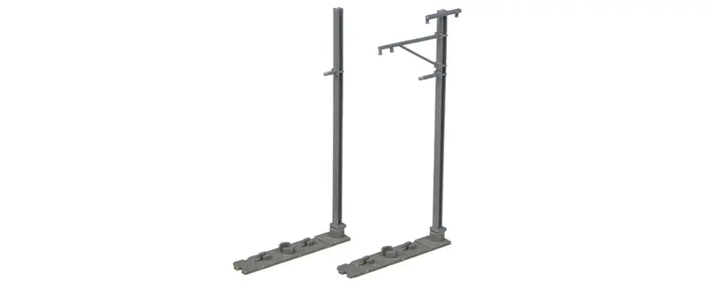 Ka23-065 - Catenary Pole - Single - Steel (N Scale) 1