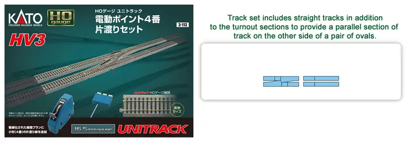 Ka3-113 - Hv3 Interchange Track Set (Ho Scale) 1