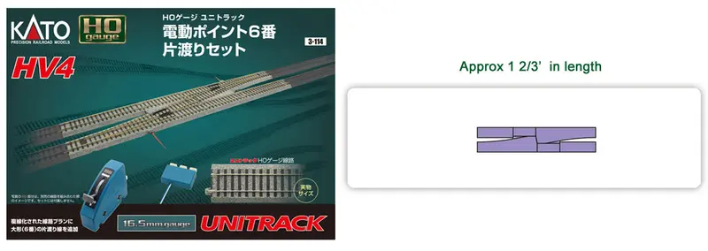 Ka3-114 - Hv4 Interchange Track Set (Ho Scale) 1