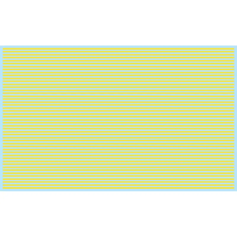 Kd-3126 - #3126 Street Decal - Solid Solid Yellow Lines (Ho Scale) 1