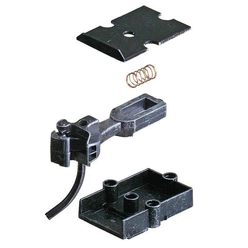 Kd-740 - #740 Medium Centerset Shank Metal Coupler With Metal Draft Gear Box - Black 2Pr (O Scale) 1