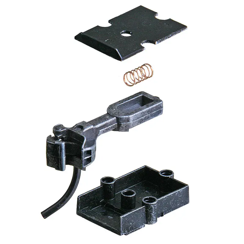 Kd-742 - #742 Medium Overset Shank Metal Coupler With Plastic Draft Gear Box - Black 2Pr (O Scale) 1