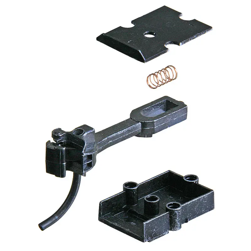 Kd-746 - #746 Long Centerset Shank Metal Coupler With Plastic Draft Gear Box - Black 2Pr (O Scale) 1