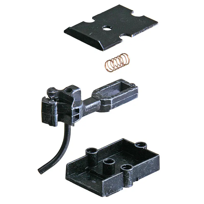 Kd-747 - #747 Medium Underset Shank Metal Coupler With Plastic Draft Gear Box - Black 2Pr (O Scale) 1