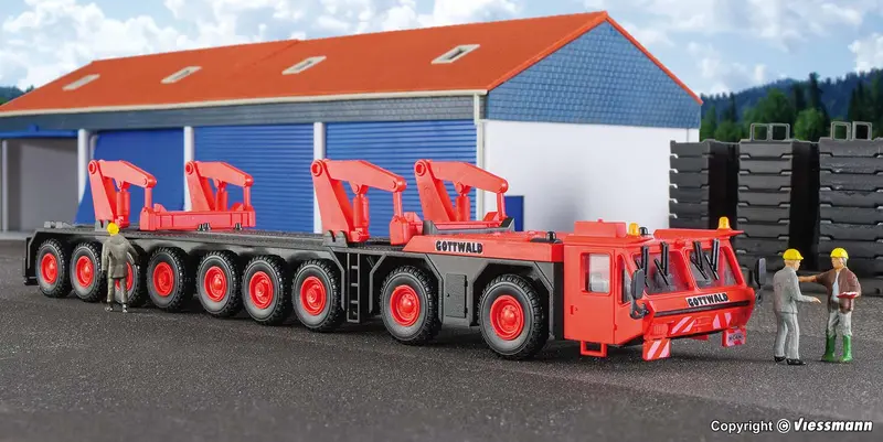 Kibri - 10442 - Transport Vehicle For Gottwald Telescopic Crane Kit (Ho Scale) 1