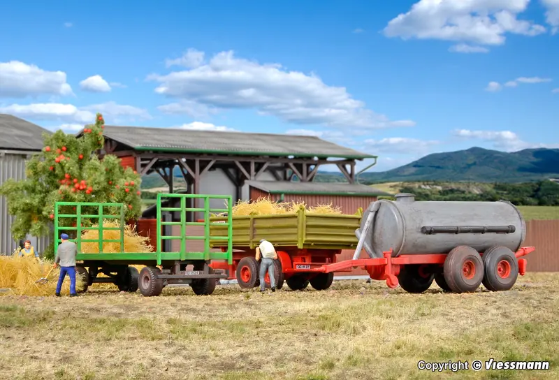 Kibri - 10908 - Trailer Set Agriculture Kit - 3Pc (Ho Scale) 1