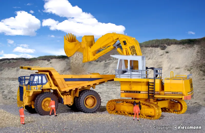 Kibri - 11277 - Liebherr R992 Litronic Hydraulic Excavator With Face Shovel Kit (Ho Scale) 1