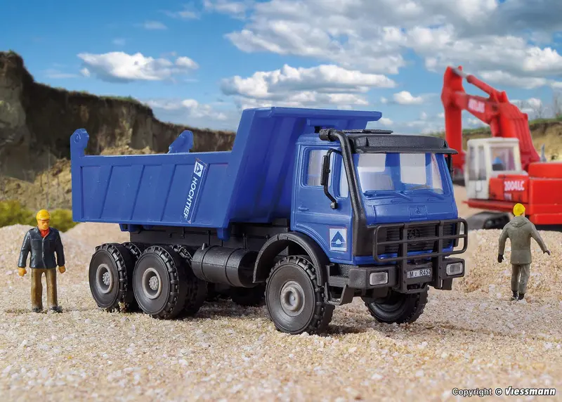 Kibri - 14057 - Mb 3-Axle All-Terrain Tipper Hochtief Kit (Ho Scale) 1