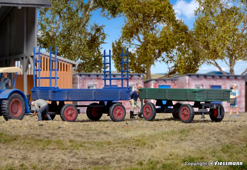 Kibri - 15702 - Fendt Trailer With Rubber Wheels - 2Pc (Ho Scale) 1