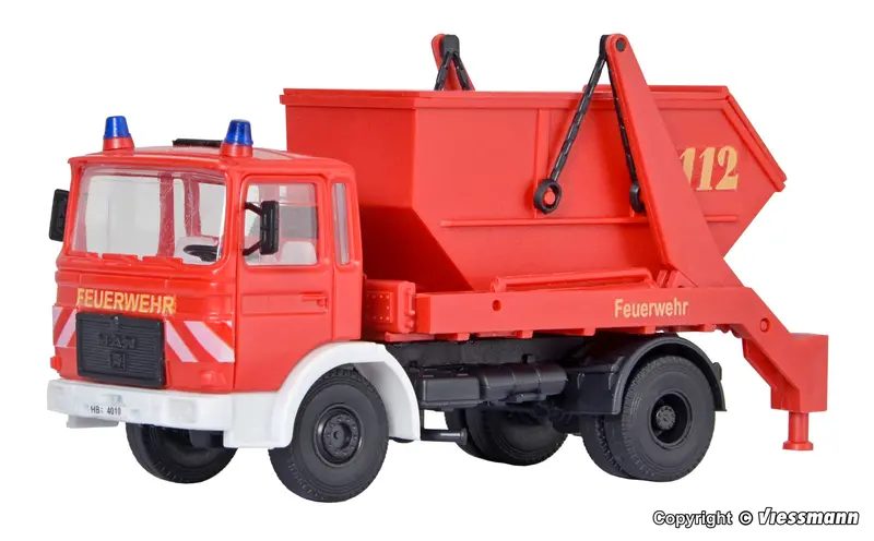 Kibri - 18201 - Fire Brigade Man 2-Axle Skip Loader Kit (Ho Scale) 2