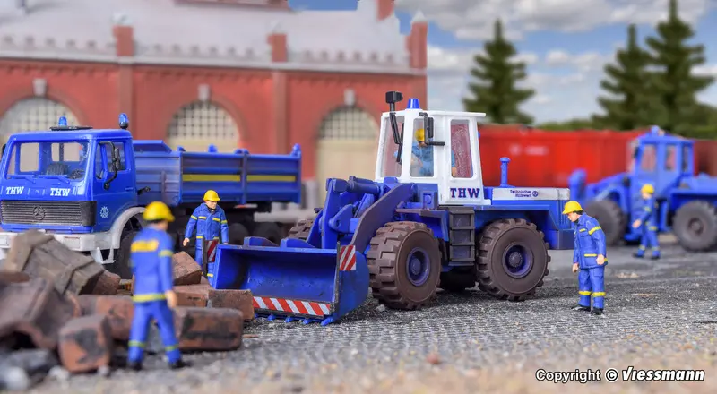 Kibri - 18453 - Thw Faun Wheel Loader Kit (Ho Scale) 1