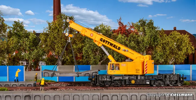 Kibri - 26000 - Telescopic Crane Gottwald Gs 100.06 T - Finished Model (Ho Scale) 1