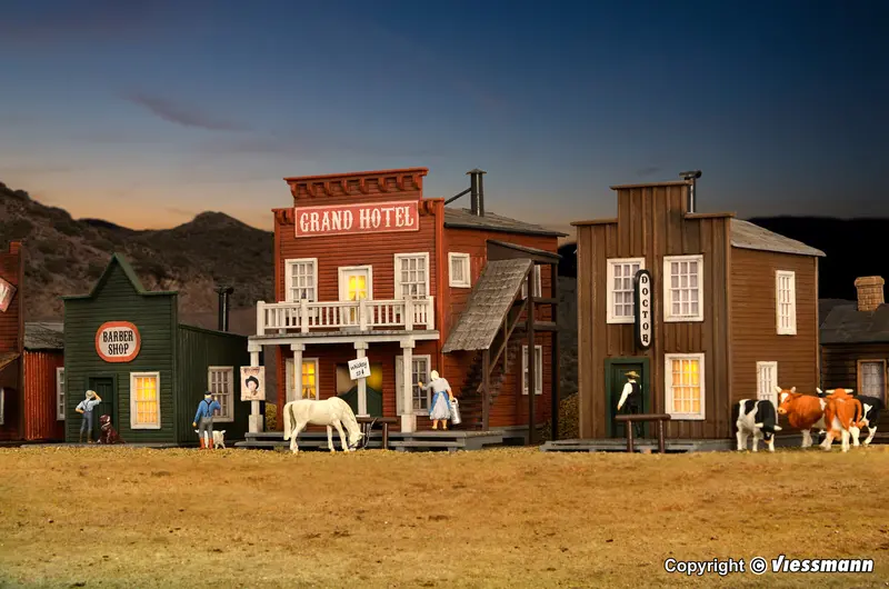 Kibri - 38501 - Western Buildings Category Hotel Kit (Ho Scale) 1