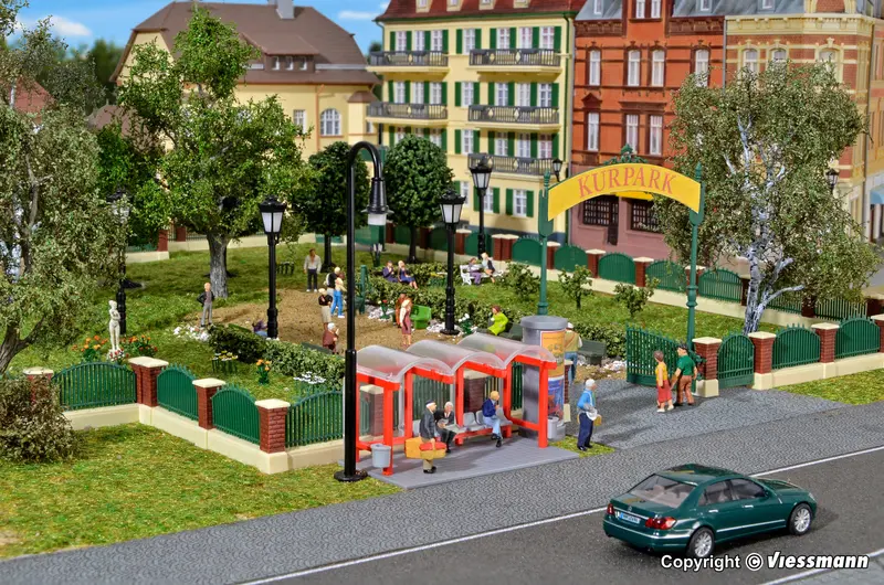 Kibri - 38601 - Deco Set Fence For English Garden Kit (Ho Scale) 1