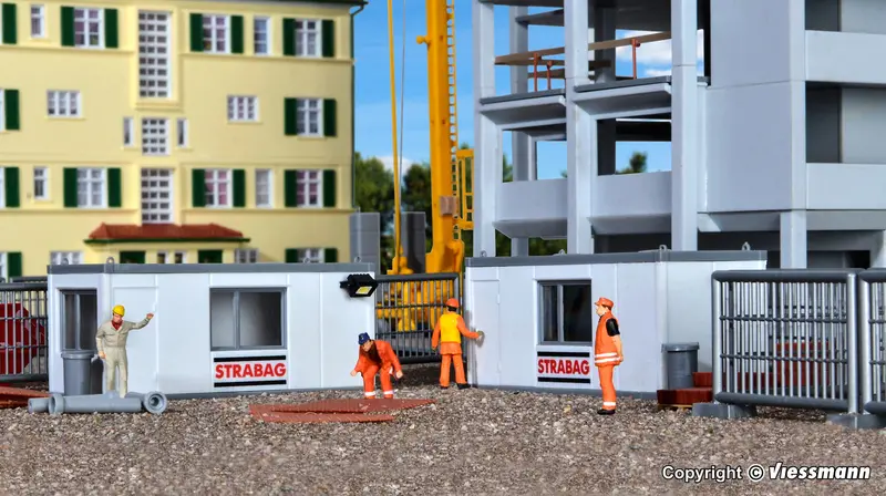 Kibri - 38626 - Office Container Strabag Kit With Led Lighting (Ho Scale) 1
