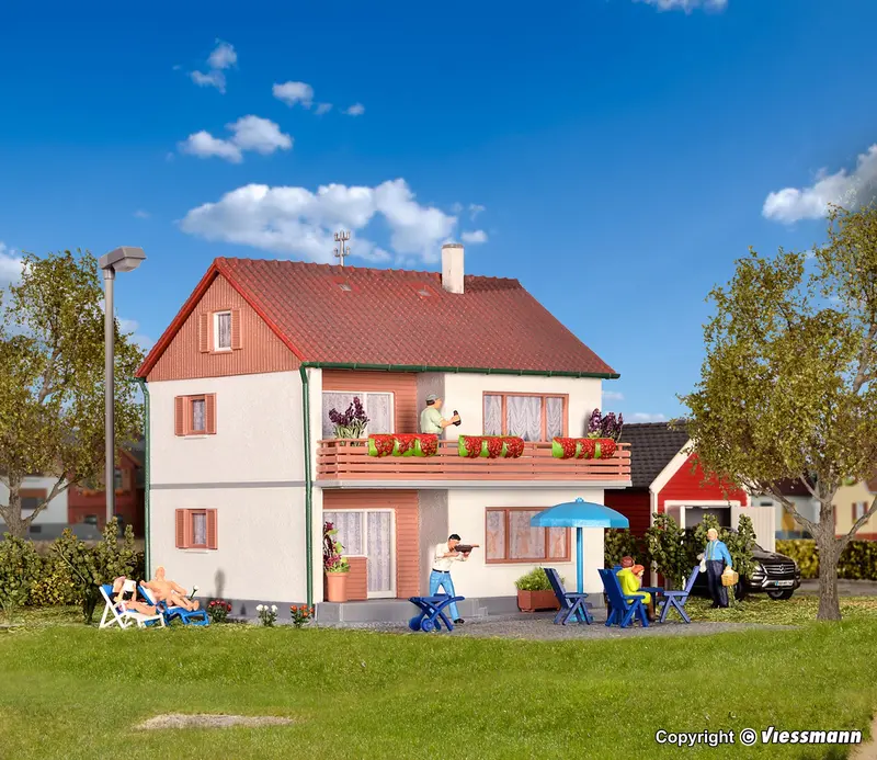 Kibri - 38723 - Two Family House Kit (Ho Scale) 1