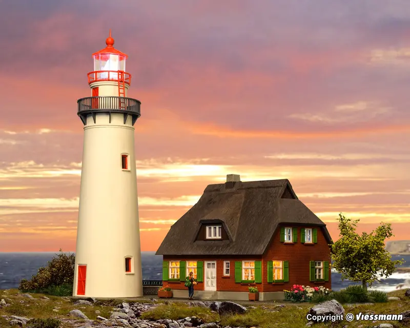 Kibri - 39153 - Lighthouse Kit - Hiddensee With Annexe (Ho Scale) 1