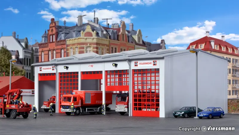 Kibri - 39219 - Fire Department Vehicle Hall Kit (Ho Scale) 1