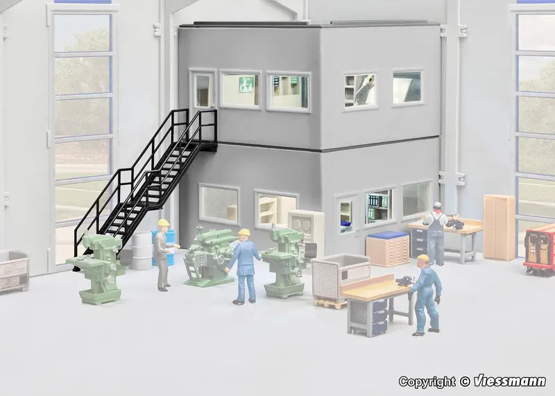 Kibri - 39255 - Office Area For Industrial Halls (Ho Scale) 1