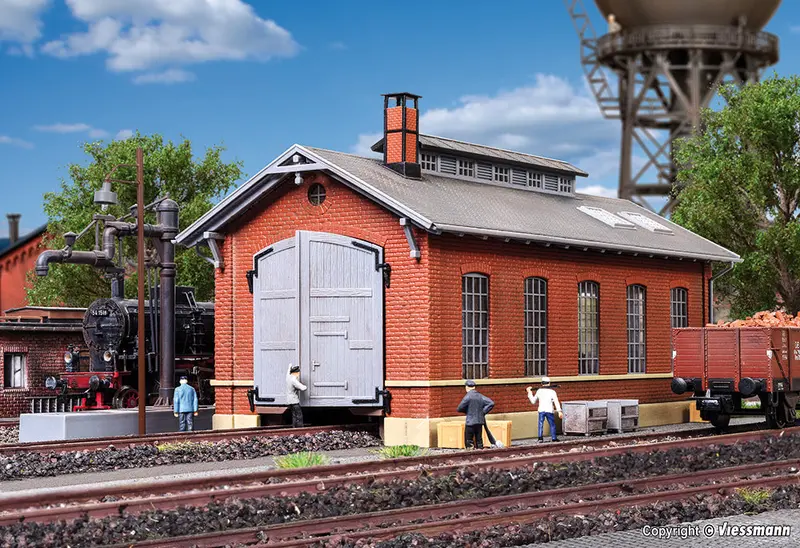 Kibri - 39307 - Loco Shed Kit - Single Track (Ho Scale) 1