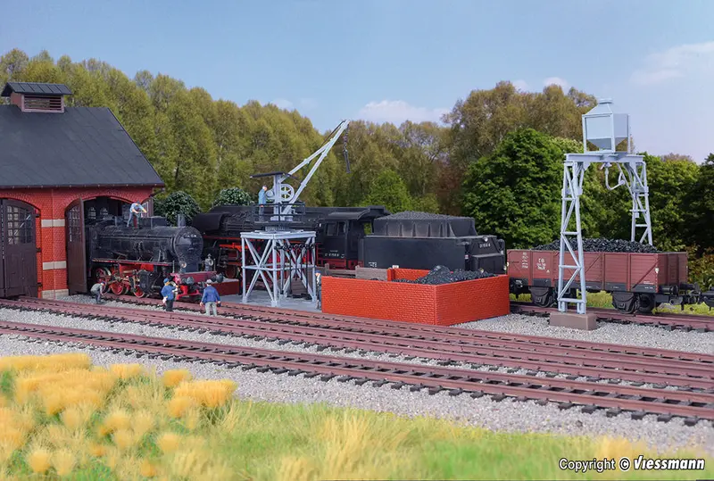 Kibri - 39434 - Coaling And Sand Store Kit (Ho Scale) 1