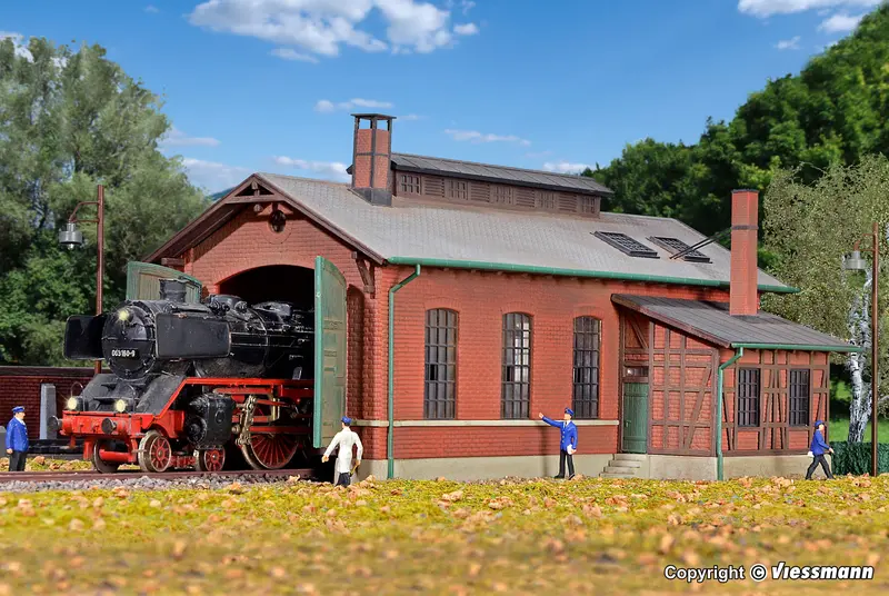 Kibri - 39436 - Loco Shed Kit - Eschbronn - Single Track (Ho Scale) 1