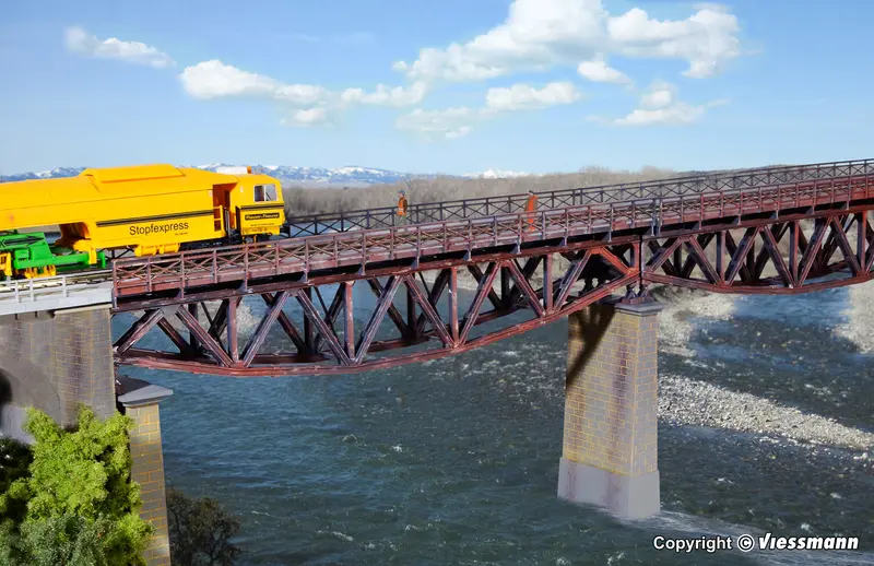 Kibri - 39703 - Fish Belly Beam Bridge Kit - Single Track (Ho Scale) 1