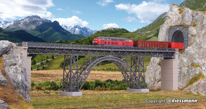 Kibri - 39704 - Steel Girder Viaduct Kit - Müngstertal - Single Track (Ho Scale) 1