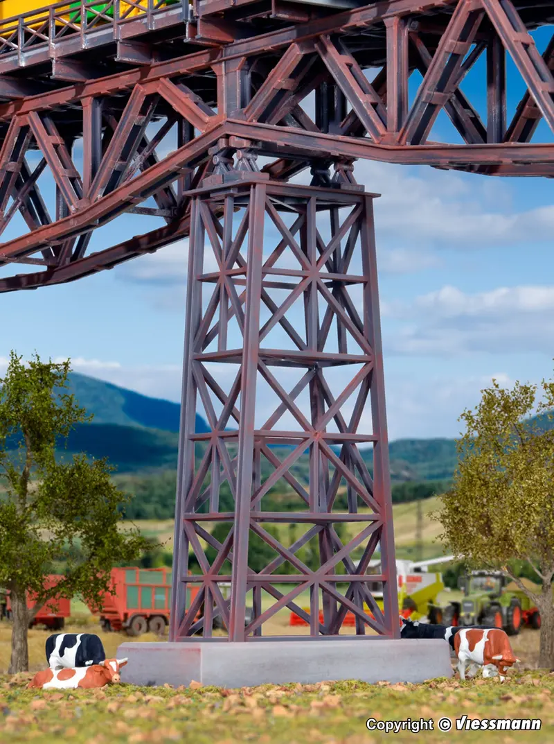 Kibri - 39753 - Steel Viaduct Centre Pillar Kit (Ho Scale) 1