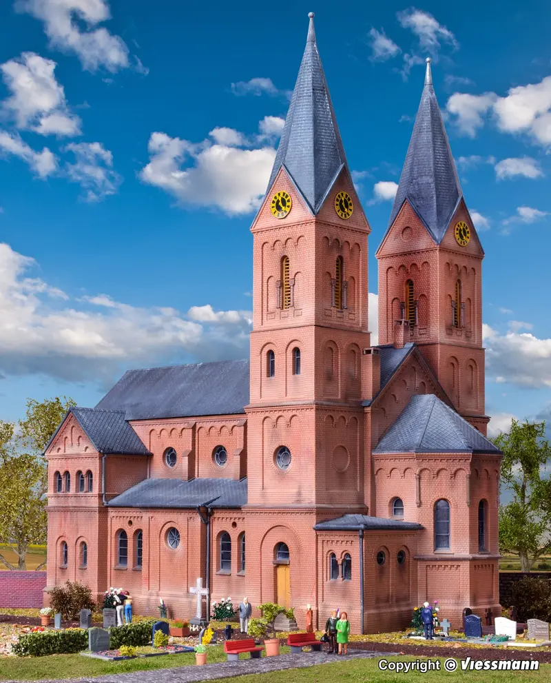 Kibri - 39760 Romanesque Church In Jakobwüllesheim Kit (Ho Scale) 1