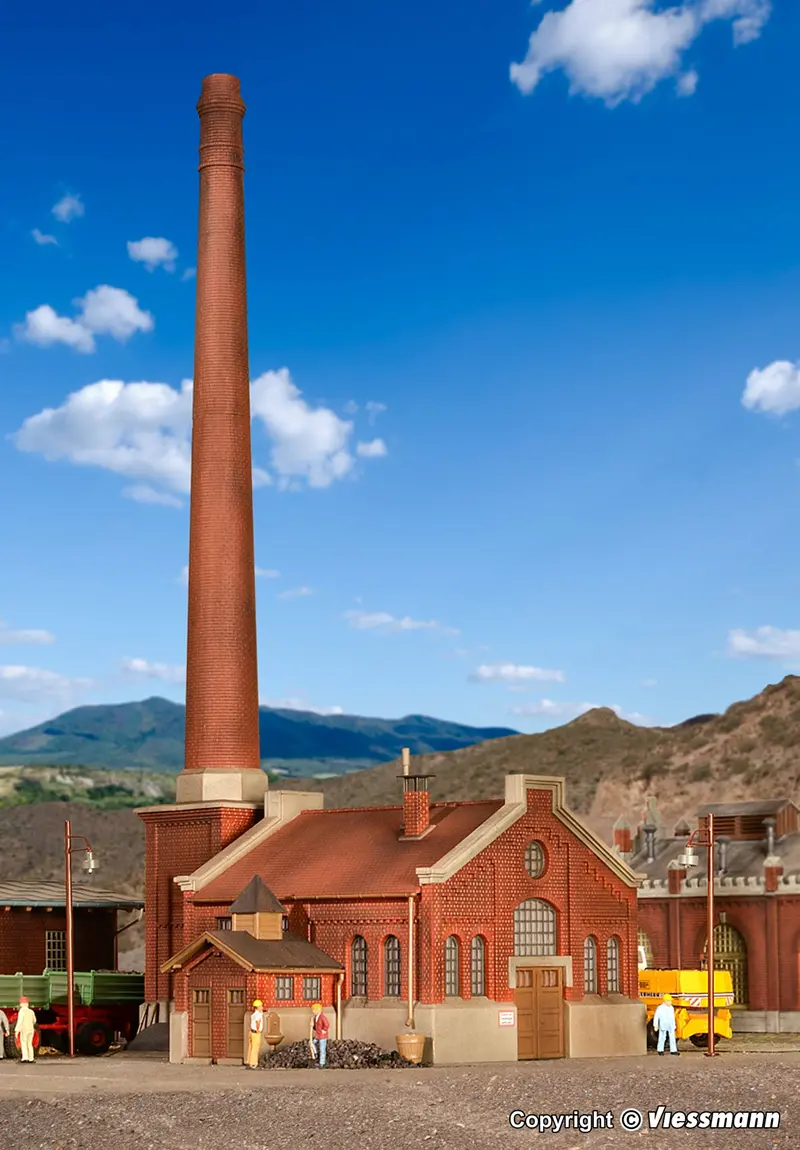 Kibri - 39821 - Boiler House Kit With Chimney (Ho Scale) 1